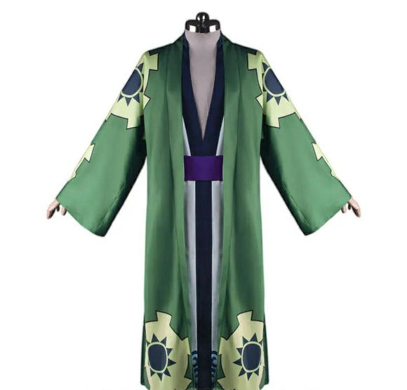 Zoro Cloak+Kimono+Belt Full Cosplay Set