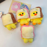 Bread Duck Plush Keychain