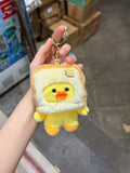Bread Duck Plush Keychain