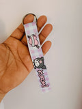 Kuromi Fabric Keytag